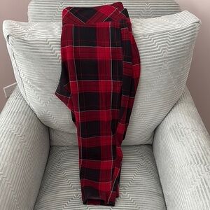 Torrid Cropped Slim Fix Pixie Plaid All-Nighter Ponte/Multi Colors Size 1=14/16